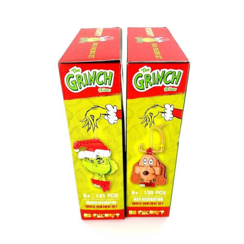 Brickcraft Lot Of 2 Grinch & Max Decoration Brick Building Kit Brand New Sealed